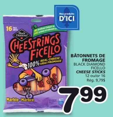 BLACK DIAMOND FICELLO CHEESE STICKS