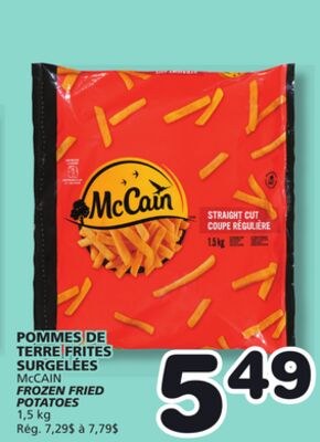 McCAIN FROZEN FRIED POTATOES