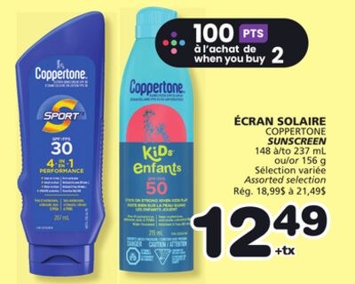 COPPERTONE SUNSCREEN