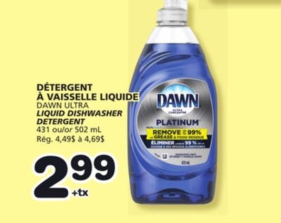 DAWN ULTRA LIQUID DISHWASHER DETERGENT
