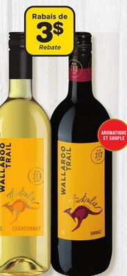 WALLAROO TRAIL WHITE OR RED WINE