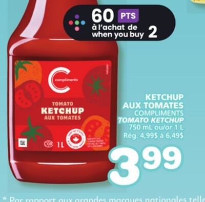 COMPLIMENTS TOMATO KETCHUP