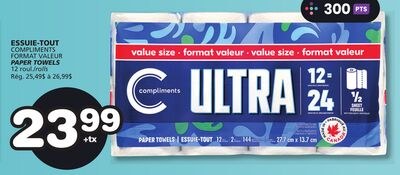 COMPLIMENTS PAPER TOWELS