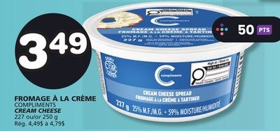 COMPLIMENTS CREAM CHEESE