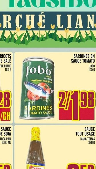 Sardines en sauce tomate Jobo