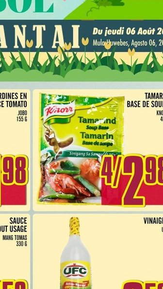 Tamarin base de soupe Knorr