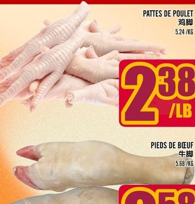 Pattes de poulet