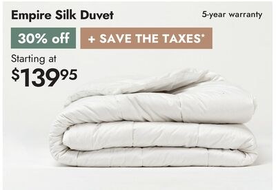 Empire Silk Duvet
