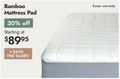 Bamboo Mattress Pad