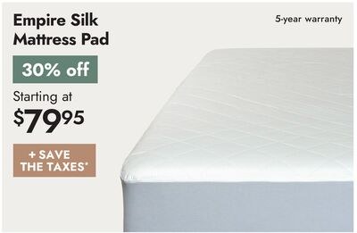 Empire Silk Mattress Pad