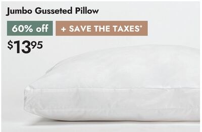 Jumbo Gusseted Pillow