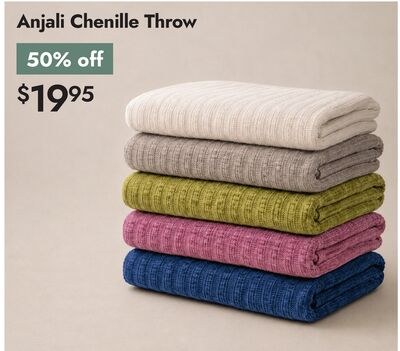 Anjali Chenille Throw