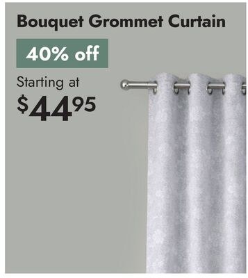 Bouquet Grommet Curtain