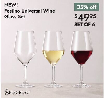 Festino Universal Wine Glass Set