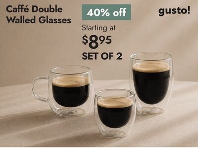 Caffé Double Walled Glasses