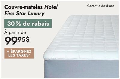 Couvre-matelas Hotel Five Star Luxury