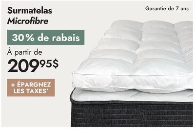 Surmatelas Microfibre