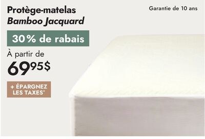 Protège-matelas Bamboo Jacquard