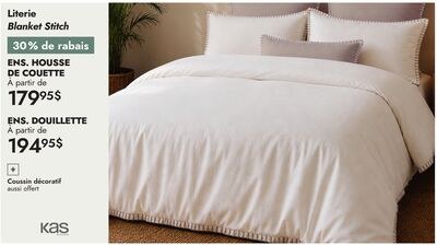 Literie Blanket Stitch, ENS. HOUSSE DE COUETTE