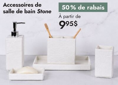 Accessoires de salle de bain Stone