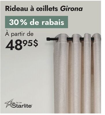 Rideau à œillets Girona