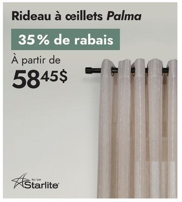 Rideau à œillets Palma