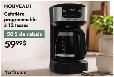 Cafetière programmable à 12 tasses