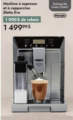 Machine à espresso et à cappuccino Eletta Evo