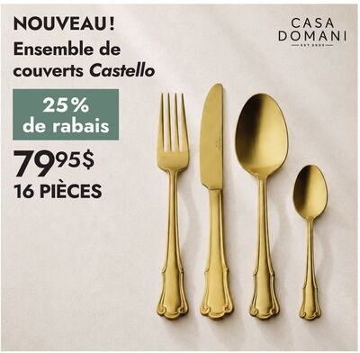 Ensemble de couverts Castello
