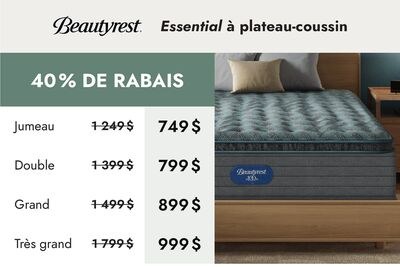 Essential à plateau-coussin Beautyrest