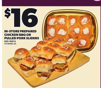 IN-STORE PREPARED CHICKEN BBQ OR PULLED PORK SL…