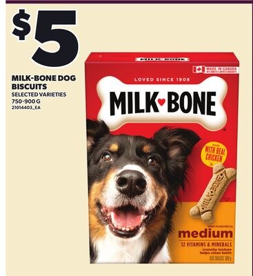MILK-BONE DOG BISCUITS, 750-900 G