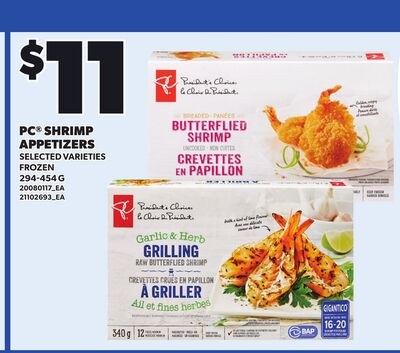 PC® SHRIMP APPETIZERS, 294-454 G
