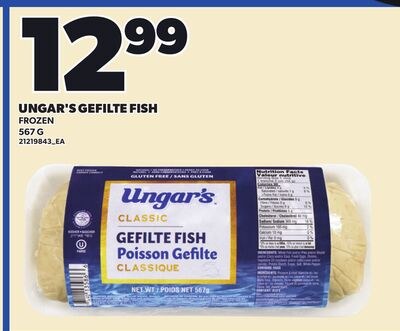UNGAR'S GEFILTE FISH, 567 G