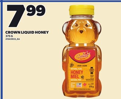 CROWN LIQUID HONEY, 375 G