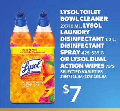 LYSOL TOILET BOWL CLEANER, 2X710 ML, LYSOL LAUN…