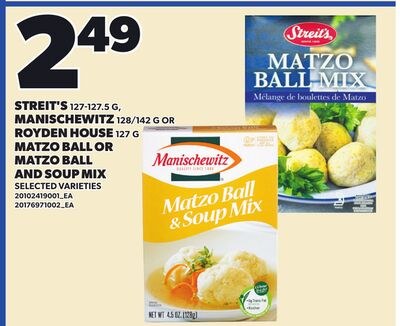 STREIT'S, 127-127.5 G, MANISCHEWITZ, 128/142 G …