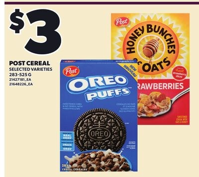 POST CEREAL, 283-525 G