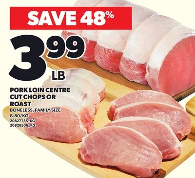PORK LOIN CENTRE CUT CHOPS OR ROAST