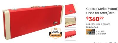 Fender Classic Series Wood Case for Strat/Tele
