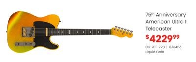 Fender 75th Anniversary American Ultra II Telec…