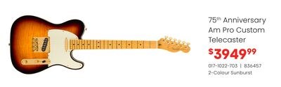 Fender 75th Anniversary Am Pro Custom Telecaster