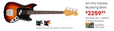 Fender Am Pro Classic Mustang Bass