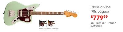 Squier Fender Classic Vibe '70s Jaguar