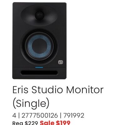 PreSonus Eris Studio Monitor (Single)