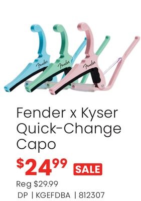 Kyser Fender x Kyser Quick-Change Electric Guit…