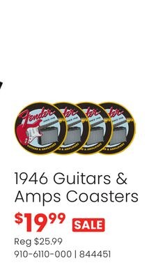 Fender 1946 Guitars & Amps Coasters