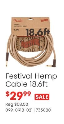Festival Hemp Cable 18.6ft