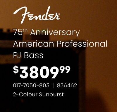 Fender 75th Anniversary American Professional P…