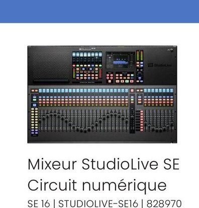 Mixeur StudioLive SE